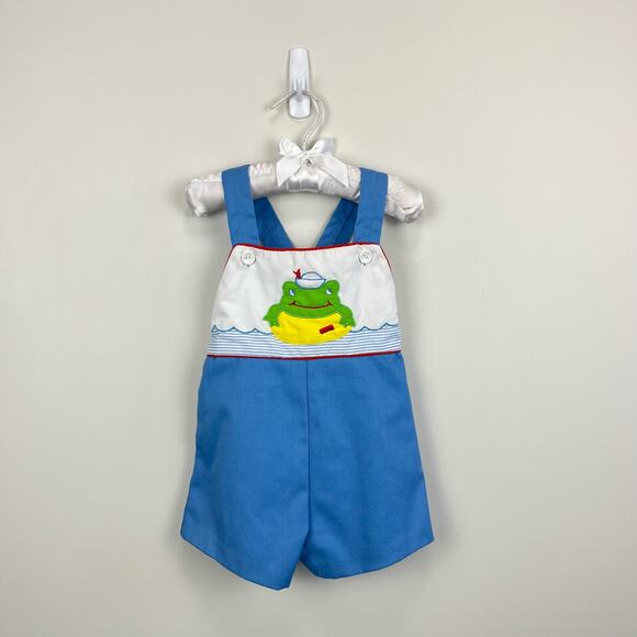 Vintage Tiny Tots Originals Frog Shortall Romper 24 Months - Picture 1 of 7